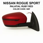 New Ruby Red Power Mirror Fits 2017-2018 Nissan Rogue Sport Pass Rh W/signal. Fixed Price $226.00.