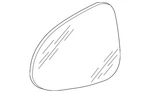 Genuine Volkswagen Mirror Glass 7P6-857-522. Fixed Price $209.29.