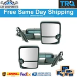 New Tow Mirror Power Fold Heat Led Signal Spotlight Textured Pair For 14-19 Gm. Fixed Price $687.40.