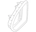 Genuine Volkswagen Door Mirror Trim Ring 17A-857-602-A-9B9. Fixed Price $26.49.