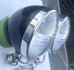 Black Hot Rat Street Rod Roadster Dietz 7" Headlight Lamp Buckets Sealed Beam. Fixed Price $95.00.