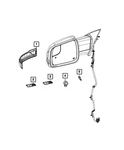 2019-21 Dodge Ram Right Mirror Turn Signal Lamp Oem 68460762AA. Fixed Price $58.74.
