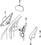 Genuine Ford Door Mirror Glass F6RZ-17682-BA. Fixed Price $185.99.