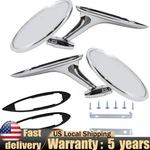 Set Of 2 Outside Rearview Round Bowtie Mirrors For Chevy Chevelle Impala Nova. Fixed Price $50.99.