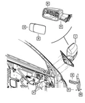 Genuine Mopar Outside Rear-view Mirror Right 5XY521XRAK. Fixed Price $454.25.