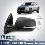 Side Mirror For 2018-2019 Chevy Traverse W/bsd &camera W/turn Signal 12 Pin Left. Fixed Price $149.99.