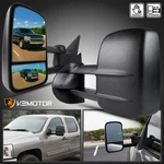 Fits 2007-2014 Chevy Silverado Gmc Sierra 1500 Manual Extend Towing Mirrors Pair. Fixed Price $79.38.
