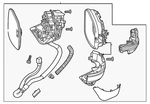 Genuine Honda Mirror Assembly 76208-3A0-A12. Fixed Price $193.13.