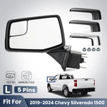 Side Mirror For 2019-2024 Chevy Silverado 1500 Heated & Manual Fold Pins Left. Fixed Price $95.00.