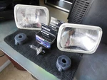Cibie 200MM Rectangular Lh (uk/jap/aus/nz) Headlamp Pair Genuine Nos W/H4 Bulbs. Fixed Price $275.00.