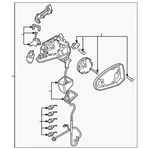 Genuine Audi Mirror Assembly 83B-857-409-M-9B9. Fixed Price $1033.70.