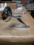 New Outside Rearview Mirror With Pad 1955-56 Ford Convertible Car. Fixed Price $85.00.