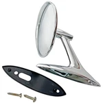 1961 1962 Impala Corvair Nova Outside Door Mirror W/bow Tie M1036B. Fixed Price $85.99.