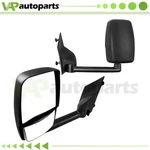 Pair For 03-17 Chevy Express Savana Smooth Black Manual Tow Mirrors Lh + Rh. Fixed Price $203.03.