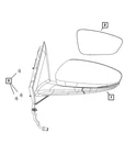 Genuine Mopar Outside Rear-view Mirror Left 5MJ51TZZAH. Fixed Price $471.51.
