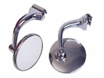 Inch Peep Mirrors Curved Arm Pair Chevy Bombs 1930 1940 1950 All Car C5001-1. Fixed Price $54.99.