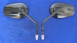 Genuine Harley Davidson Black Tapered Mirrors Long Stem Left & Right 1965 Up. Fixed Price $60.00.