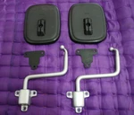 Toyota Land Cruiser FJ40 FJ45 BJ40 BJ42 Pair Mirror Arms & Head Black Set. Fixed Price $59.00.