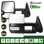 Sanooer Pair Painted White Tow Mirrors For 2003-2007 Chevy Silverado Switchback. Fixed Price $199.49.