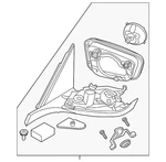 Genuine Bmw Mirror Assembly 51-16-8-071-173. Fixed Price $863.20.