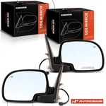 A-premium Pair Power Mirror Manual Fold Heated For Chevrolet Silverado Tahoe Gmc. Fixed Price $117.59.