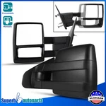 Fits 2004-2014 Ford F150 Pickup Towing Camper Manual Extend Mirrors Pair. Fixed Price $119.98.