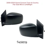 Pair Side Mirror For 2008-2020 Grand Caravan Town & Country Paint Match Black. Fixed Price $127.38.