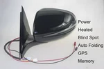 Driver Side Mirror Blind Spot For Mercedes X253 GLC250 Amg Black Lh 16-21. Fixed Price $145.00.