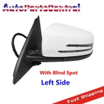 White Driver Left Side Mirror W/ Blind Spot For Mercedes GLA250 GLA45 13-20. Fixed Price $98.99.