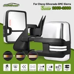 Chrome Tow Mirrors Switchback For 03-06 Chevy Silverado Gmc Sierra Left & Right. Fixed Price $169.99.