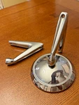 Used 1963 Ford Falcon Comet Side Mirror Plus Extra Pedestal Mount C3AB-17743-A. Fixed Price $75.00.