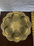 MID-20TH-CENTURY Middle Eastern Etched Brass Tray. Fixed Price $400.00.