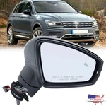 For Volkswagen Tiguan 2018-2023 Mirror Right Passenger Side W/ Blind Spot Heated. Fixed Price $61.53.