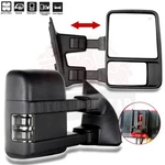 Pair Power Heated Tow Mirrors 08-16 Ford F250 F350 Super Duty Smoke Signal. Fixed Price $130.40.