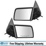 1A Manual Side Mirrors Pair Set Left Lh & Right Rh For Gmc Chevy Pickup Truck. Fixed Price $109.95.