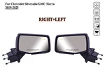 Pair Left+right Side Door Mirror Power And Light For 19-25 Chevy Silverado 1500. Fixed Price $171.88.