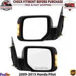 Front Power Mirror Paintable Manual Folding Left & Right For 2009-15 Honda Pilot. Fixed Price $204.29.