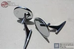 66-68 Chevy Bowtie Logo Outside Door Mounted Rear View Mirror Ribbed Base Pair. Fixed Price $131.30.