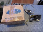 Nos 1972 - 1976 Ford Gran Torino / Ranchero Chrone Lh Remote Rear View Mirror. Fixed Price $149.99.
