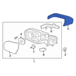 Ford Expedition 2018-2024 JL1Z17D742CA Front Right Door Mirror Cover. Fixed Price $235.96.