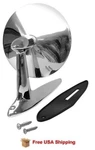 Fits 1955-1957 Chevrolet Outside Exterior Door Chrome Rear View Mirror. Fixed Price $47.50.