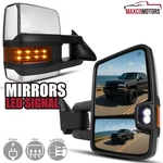 Tow Mirrors Fits 1999-2002 Silverado Sierra 1500 Chrome Power Heated+led Signal. Fixed Price $116.37.