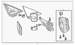 Genuine Acura Mirror Door 76208-TX6-A02. Fixed Price $337.49.