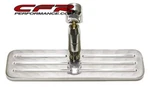Rear View Mirror Standard Windshield Mount Ball Milled Aluminum 9-3/8 Inch Wide. Fixed Price $65.56.
