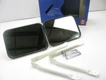 (2) Vintage Kd Lamps 112-7308 White 10-1/2" X 7-1/2" Mirrors W/ Mount Brackets. Fixed Price $54.95.