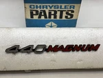 Nos Mopar 1971-74 Dodge Charger "440 Magnum" Bulge Hood Engine Callout Emblem. Fixed Price $80.00.