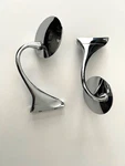 1940 Ford Rh & Lh Chrome Cowl Mounted Side Mirrors Excellent Condition.. Fixed Price $170.00.