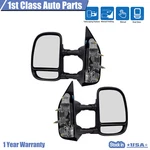 Pair Manual Tow Telescopic Side Mirror Fits 2003-2016 Ford E-350 Super Duty. Fixed Price $115.84.