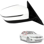 Right Passenger Side Mirror W/ Blind Spot For 2019-2023 Bmw 320I 330I 330E White. Fixed Price $183.00.