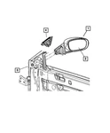 Genuine Mopar Outside Rear-view Mirror Right 6WA42DX8AA. Fixed Price $292.64.